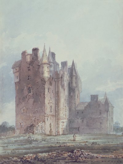 Glamis Castle by Thomas Girtin